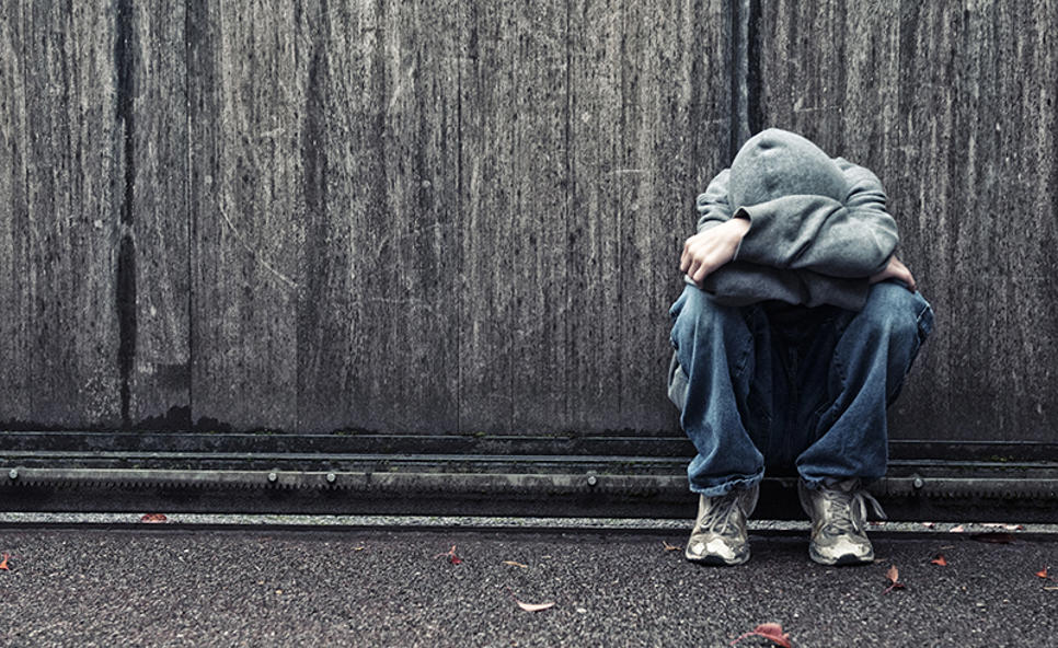 homeless man